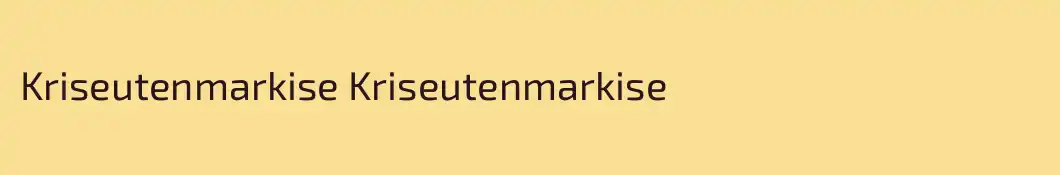 Kriseutenmarkise Kriseutenmarkise